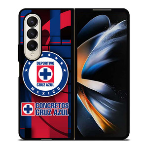 CRUZ AZUL SOCCER LOGO Samsung Galaxy Z Fold 4 Case Cover