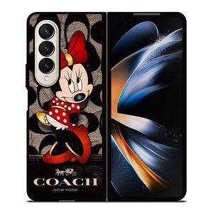 CUTE COACH MINNIE MOUSE Samsung Galaxy Z Fold 4 Case Cover