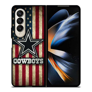 DALLAS COWBOYS AMERICAN FLAG Samsung Galaxy Z Fold 4 Case Cover
