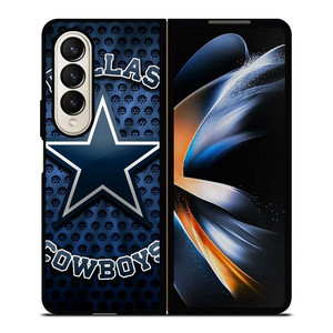DALLAS COWBOYS BLUE METAL SYMBOL Samsung Galaxy Z Fold 4 Case Cover DALLAS COWBOYS BLUE METAL SYMBOL Samsung Galaxy Z Fold 4 Case Cover