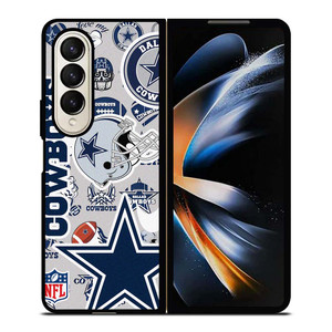 DALLAS COWBOYS NFL STICKER BOMB Samsung Galaxy Z Fold 4 Case Cover