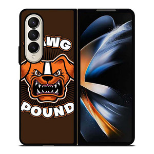 DAWG POUND CLEVELAND BROWNS Samsung Galaxy Z Fold 4 Case Cover DAWG POUND CLEVELAND BROWNS Samsung Galaxy Z Fold 4 Case Cover