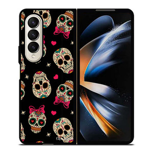 DAY OF THE DEAD CUTE PATTERN Samsung Galaxy Z Fold 4 Case Cover