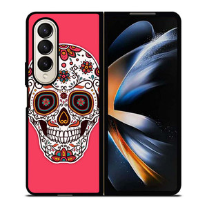 DAY OF THE DEAD PINK Samsung Galaxy Z Fold 4 Case Cover DAY OF THE DEAD PINK Samsung Galaxy Z Fold 4 Case Cover