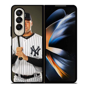 DEREK JETER NEW YORK YANKEES Samsung Galaxy Z Fold 4 Case Cover DEREK JETER NEW YORK YANKEES Samsung Galaxy Z Fold 4 Case Cover