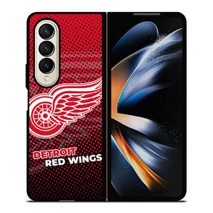 DETROIT RED WINGS HALFTONE EFFECT Samsung Galaxy Z Fold 4 Case Cover
