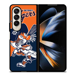 DETROIT TIGERS MASCOT MLB LOGO Samsung Galaxy Z Fold 4 Case Cover
