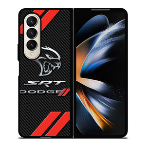 DODGE SRT CARBON LOGO Samsung Galaxy Z Fold 4 Case Cover
