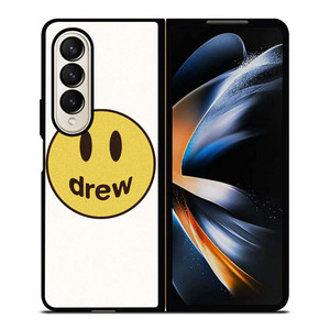 DREW SMILEY FACE LOGO Samsung Galaxy Z Fold 4 Case Cover DREW SMILEY FACE LOGO Samsung Galaxy Z Fold 4 Case Cover