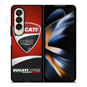 DUCATI CORSE LOGO CARBON Samsung Galaxy Z Fold 4 Case Cover