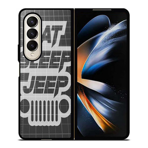 EAT SLEEP JEEP LOGO Samsung Galaxy Z Fold 4 Case Cover
