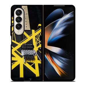 EDDIE VAN HALEN GUITAR YELLOW Samsung Galaxy Z Fold 4 Case Cover