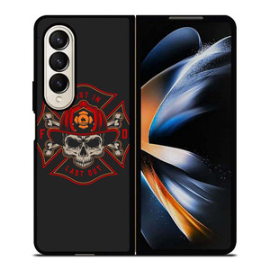 FIREFIGHTER FIREMAN SKULL LOGO Samsung Galaxy Z Fold 4 Case Cover FIREFIGHTER FIREMAN SKULL LOGO Samsung Galaxy Z Fold 4 Case Cover