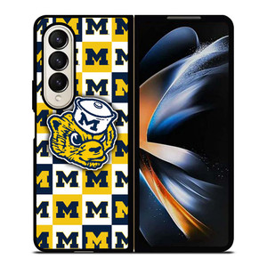 FOOTBALL MASCOT MICHIGAN WOLVERINES Samsung Galaxy Z Fold 4 Case Cover FOOTBALL MASCOT MICHIGAN WOLVERINES Samsung Galaxy Z Fold 4 Case Cover