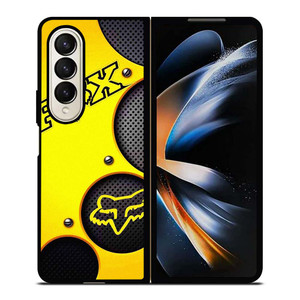 FOX RACING YELLOW METAL Samsung Galaxy Z Fold 4 Case Cover