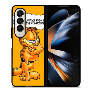 GARFIELD LAZY CAT QUOTE Samsung Galaxy Z Fold 4 Case Cover