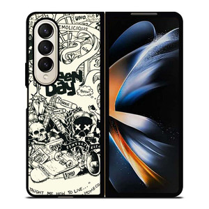 GREEN DAY BAND DEMOLICIOUS Samsung Galaxy Z Fold 4 Case Cover GREEN DAY BAND DEMOLICIOUS Samsung Galaxy Z Fold 4 Case Cover