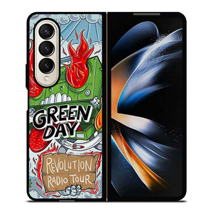 GREEN DAY REVOLUTION RADIO TOUR Samsung Galaxy Z Fold 4 Case Cover GREEN DAY REVOLUTION RADIO TOUR Samsung Galaxy Z Fold 4 Case Cover