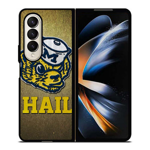 HAIL MICHIGAN WOLVERINES ICON Samsung Galaxy Z Fold 4 Case Cover