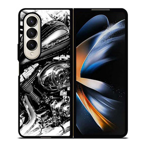 HARLEY DAVIDSON ART PHOTO Samsung Galaxy Z Fold 4 Case Cover