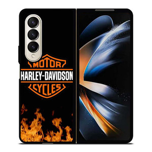 HARLEY DAVIDSON FIRE LOGO Samsung Galaxy Z Fold 4 Case Cover