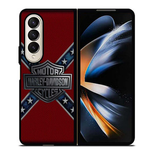 HARLEY DAVIDSON FLAG CARBON Samsung Galaxy Z Fold 4 Case Cover