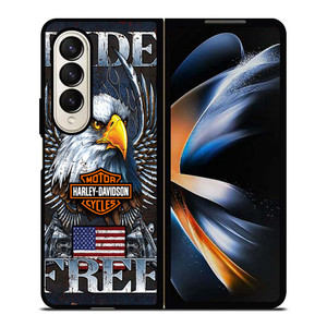 HARLEY DAVIDSON FREE RIDE EAGLE Samsung Galaxy Z Fold 4 Case Cover