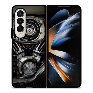 HARLEY DAVIDSON POLICE ENGINE Samsung Galaxy Z Fold 4 Case Cover