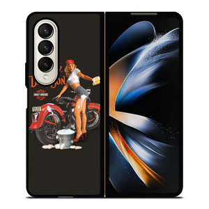 HARLEY DAVIDSON SEXY GIRL Samsung Galaxy Z Fold 4 Case Cover
