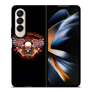 HARLEY DAVIDSON WING SKULL LOGO Samsung Galaxy Z Fold 4 Case Cover HARLEY DAVIDSON WING SKULL LOGO Samsung Galaxy Z Fold 4 Case Cover