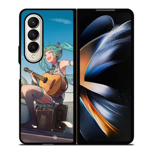 HATSUNE MIKU AND GUITAR Samsung Galaxy Z Fold 4 Case Cover