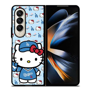 HELLO KITTY DODGERS COLLAGE Samsung Galaxy Z Fold 4 Case Cover HELLO KITTY DODGERS COLLAGE Samsung Galaxy Z Fold 4 Case Cover