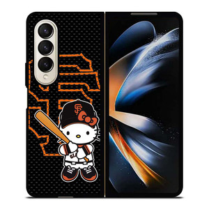 HELLO KITTY SAN FRANCISCO GIANTS MLB Samsung Galaxy Z Fold 4 Case Cover HELLO KITTY SAN FRANCISCO GIANTS MLB Samsung Galaxy Z Fold 4 Case Cover
