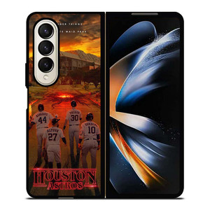 HOUSTON ASTROS STRANGER THINK Samsung Galaxy Z Fold 4 Case Cover