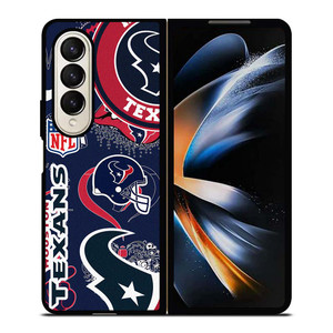 HOUSTON TEXANS NFL STICKER BOMB Samsung Galaxy Z Fold 4 Case Cover