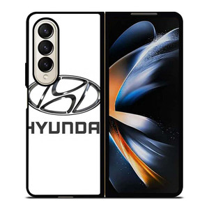 HYUNDAI MOTORS WHITE Samsung Galaxy Z Fold 4 Case Cover