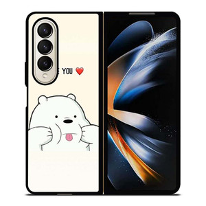 ICE BEAR WE BARE BEARS CUTE Samsung Galaxy Z Fold 4 Case Cover ICE BEAR WE BARE BEARS CUTE Samsung Galaxy Z Fold 4 Case Cover