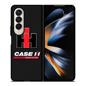 INTERNATIONAL HARVESTER IH FARMALL CARBON LOGO Samsung Galaxy Z Fold 4 Case Cover