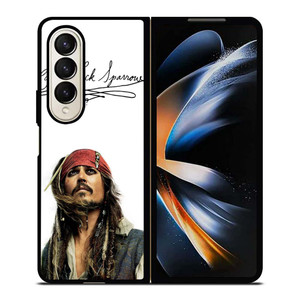 JACK SPARROW SIGNATURE PIRATES OF THE CARIBBEAN Samsung Galaxy Z Fold 4 Case Cover JACK SPARROW SIGNATURE PIRATES OF THE CARIBBEAN Samsung Galaxy Z Fold 4 Case Cover