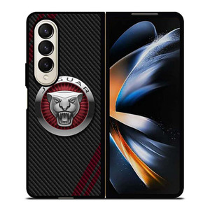 JAGUAR CARBON STRIPE LOGO Samsung Galaxy Z Fold 4 Case Cover