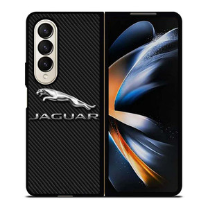 JAGUAR LOGO CARBON Samsung Galaxy Z Fold 4 Case Cover JAGUAR LOGO CARBON Samsung Galaxy Z Fold 4 Case Cover