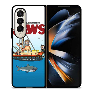 JAWS LOGO 8 BIT Samsung Galaxy Z Fold 4 Case Cover