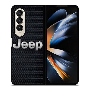 JEEP BLACK METAL LOGO Samsung Galaxy Z Fold 4 Case Cover JEEP BLACK METAL LOGO Samsung Galaxy Z Fold 4 Case Cover