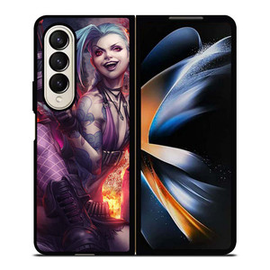 JINX LEAGUE OF LEGENDS 3 Samsung Galaxy Z Fold 4 Case Cover JINX LEAGUE OF LEGENDS 3 Samsung Galaxy Z Fold 4 Case Cover