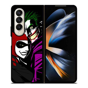 JOKER AND HARLEY QUINN CARTOON Samsung Galaxy Z Fold 4 Case Cover JOKER AND HARLEY QUINN CARTOON Samsung Galaxy Z Fold 4 Case Cover