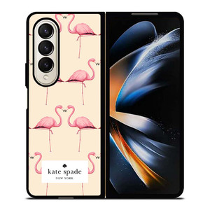 KATE SPADE FLAMINGO Samsung Galaxy Z Fold 4 Case Cover KATE SPADE FLAMINGO Samsung Galaxy Z Fold 4 Case Cover