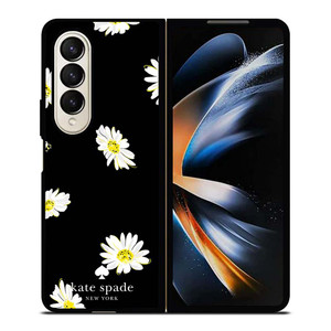 KATE SPADE FLOWER IN BLACK Samsung Galaxy Z Fold 4 Case Cover