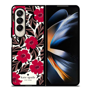 KATE SPADE FLOWER RED Samsung Galaxy Z Fold 4 Case Cover