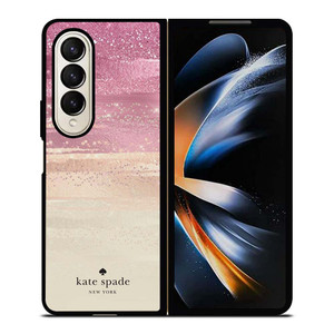 KATE SPADE NEW YORK ROSE GOLD GLITTER Samsung Galaxy Z Fold 4 Case Cover KATE SPADE NEW YORK ROSE GOLD GLITTER Samsung Galaxy Z Fold 4 Case Cover