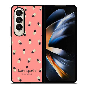 KATE SPADE PINK PINEAPPLE Samsung Galaxy Z Fold 4 Case Cover KATE SPADE PINK PINEAPPLE Samsung Galaxy Z Fold 4 Case Cover